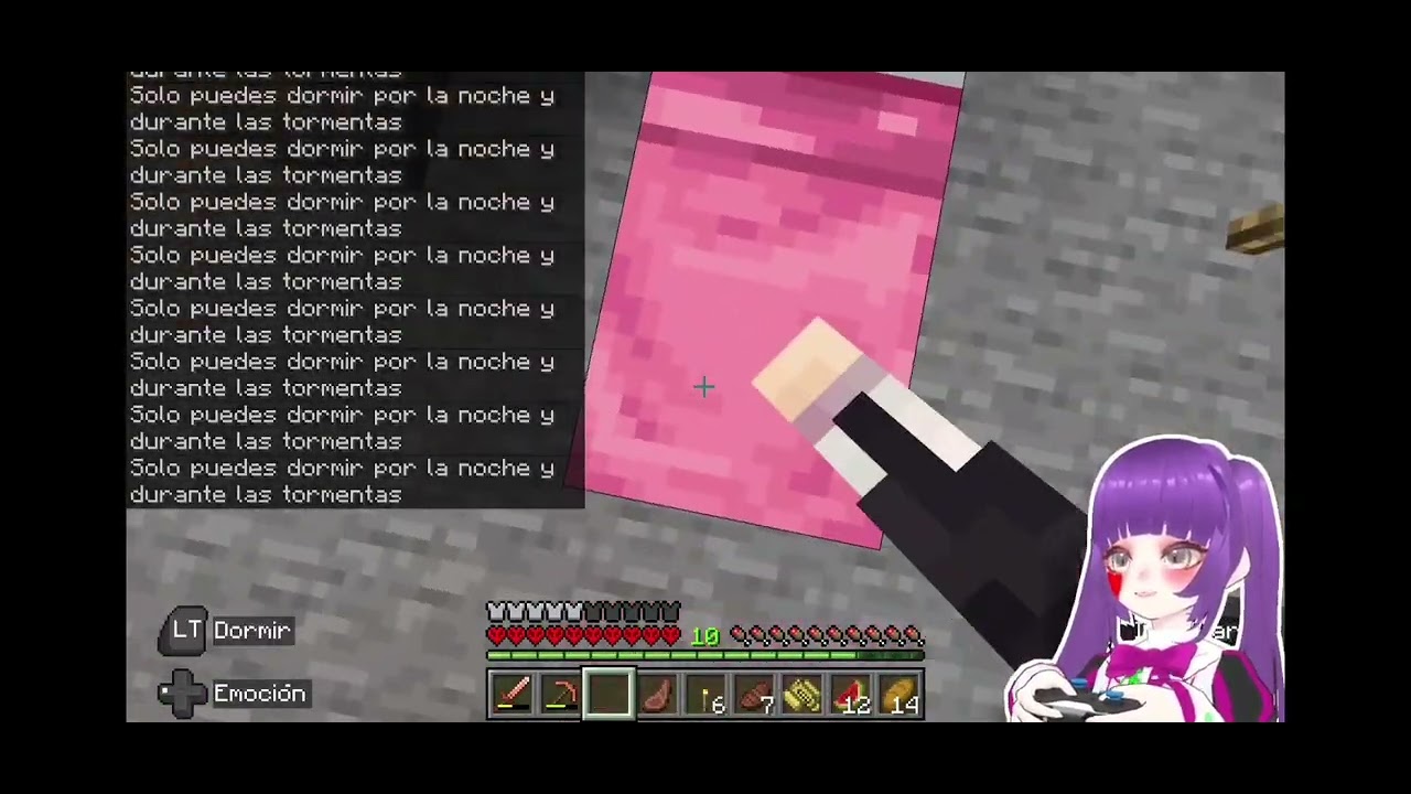 Intenté jugar Minecraft en español.