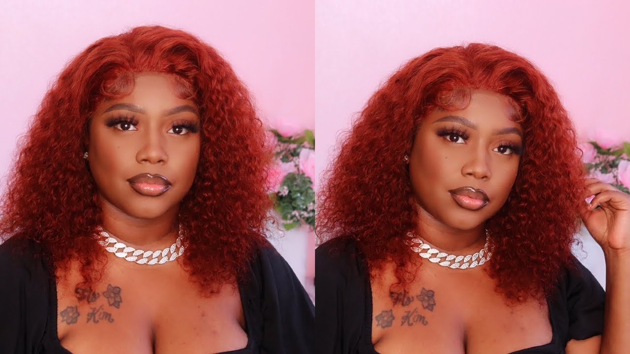 EASY GLUELESS INSTALL | GORGEOUS CURLY GINGER SPICE HAIR | LUVME HAIR
