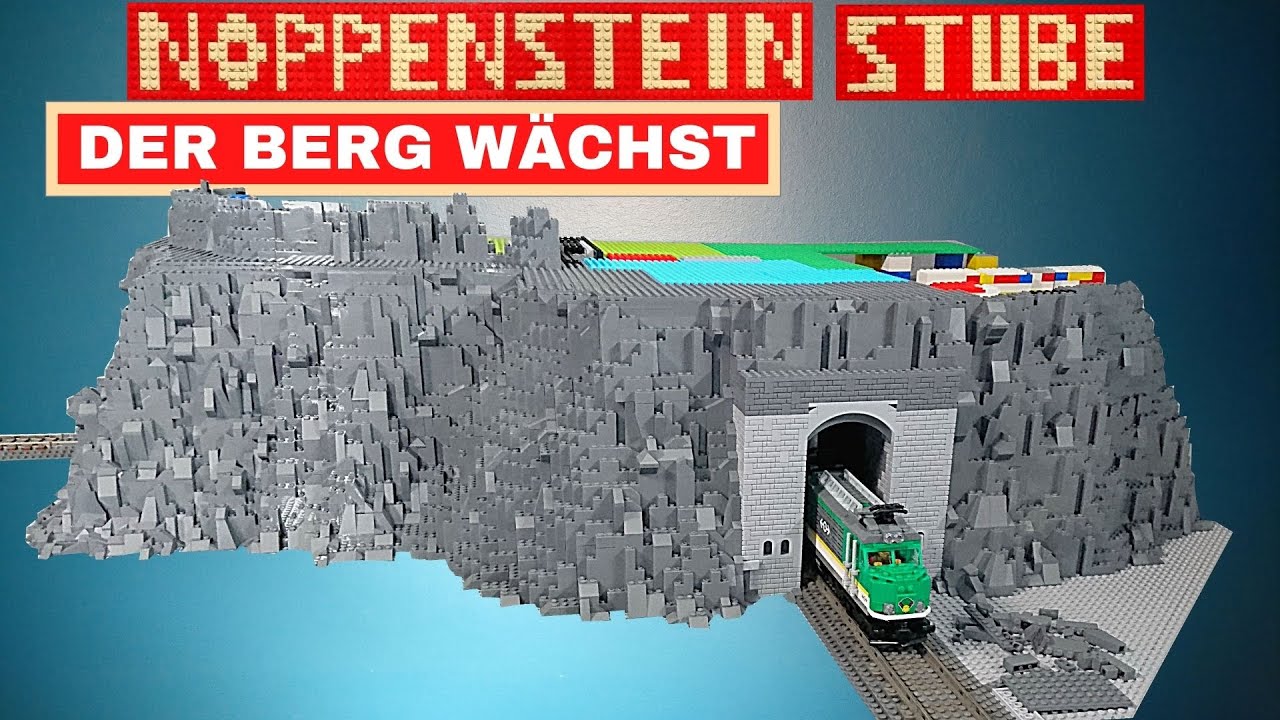 Meine Noppenstein Stadt Teil 4 | Die zweite Tunneleinfahrt ist fertig. Testfahrt durch den Tunnel