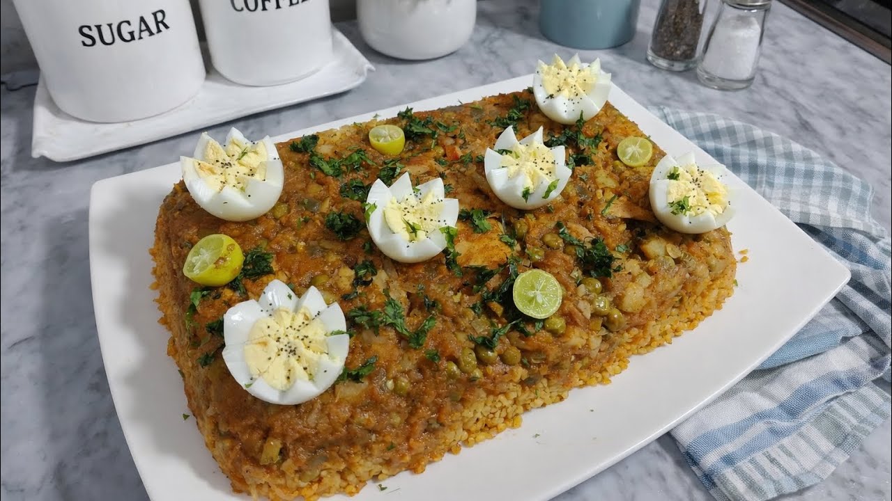 اذا عندك برغل لازم تجربي هذه الوصفةفي الفرن 😍