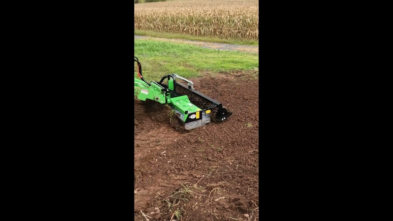 Leveling and loosening with the rotary harrow! #shorts #avant #equipment #landscaping #agriculture
