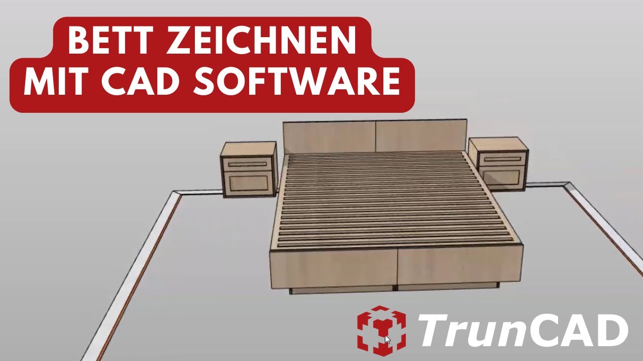 Zeichnen Sie ganz einfach ein Schlafzimmer mit TrunCAD | Webinar