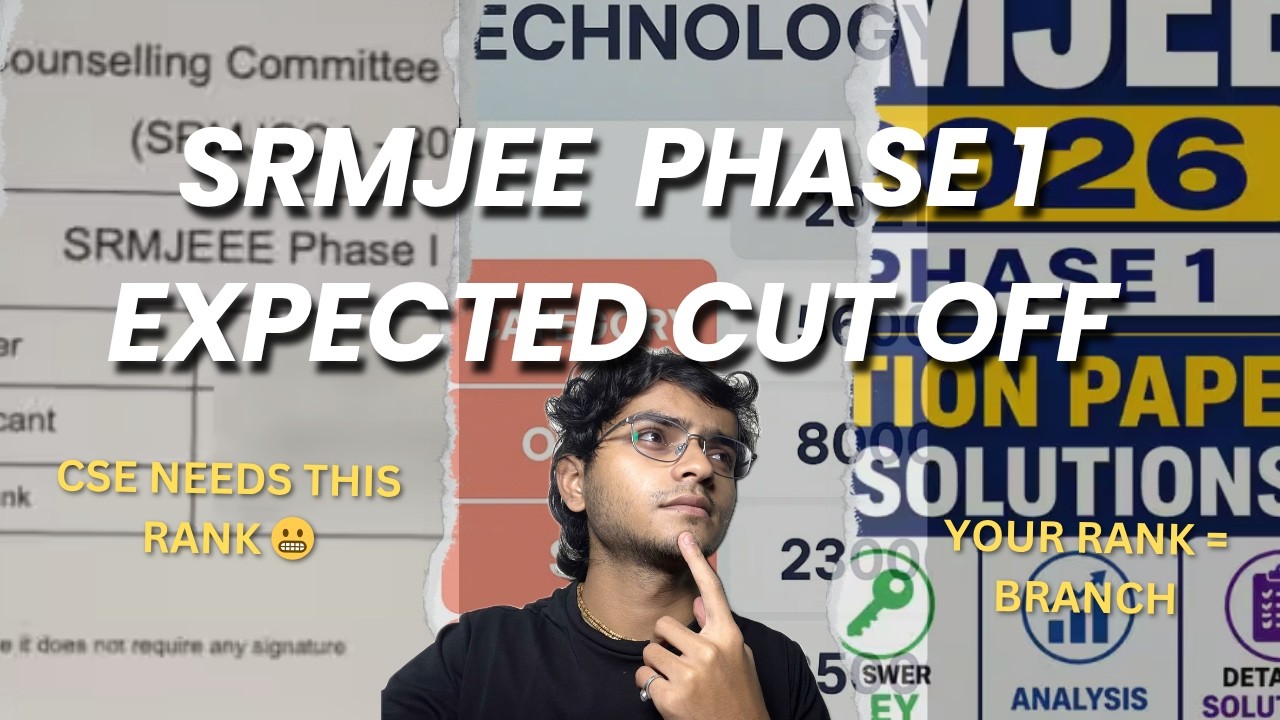 Результаты первого этапа SRMJEEE 2026 🔥 Ожидаемый проходной балл + ранг в зависимости от специаль...