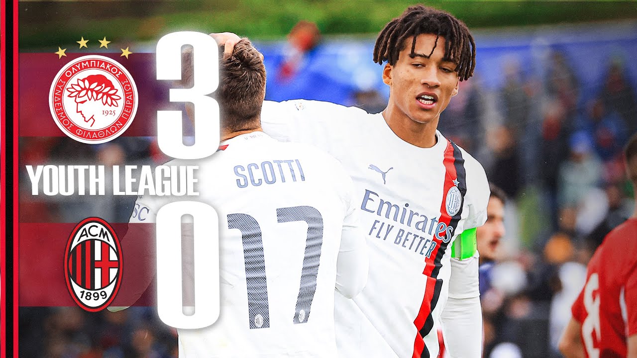 Runners up in the #YouthLeague | Olympiacos 3-0 AC Milan | Highlights Primavera