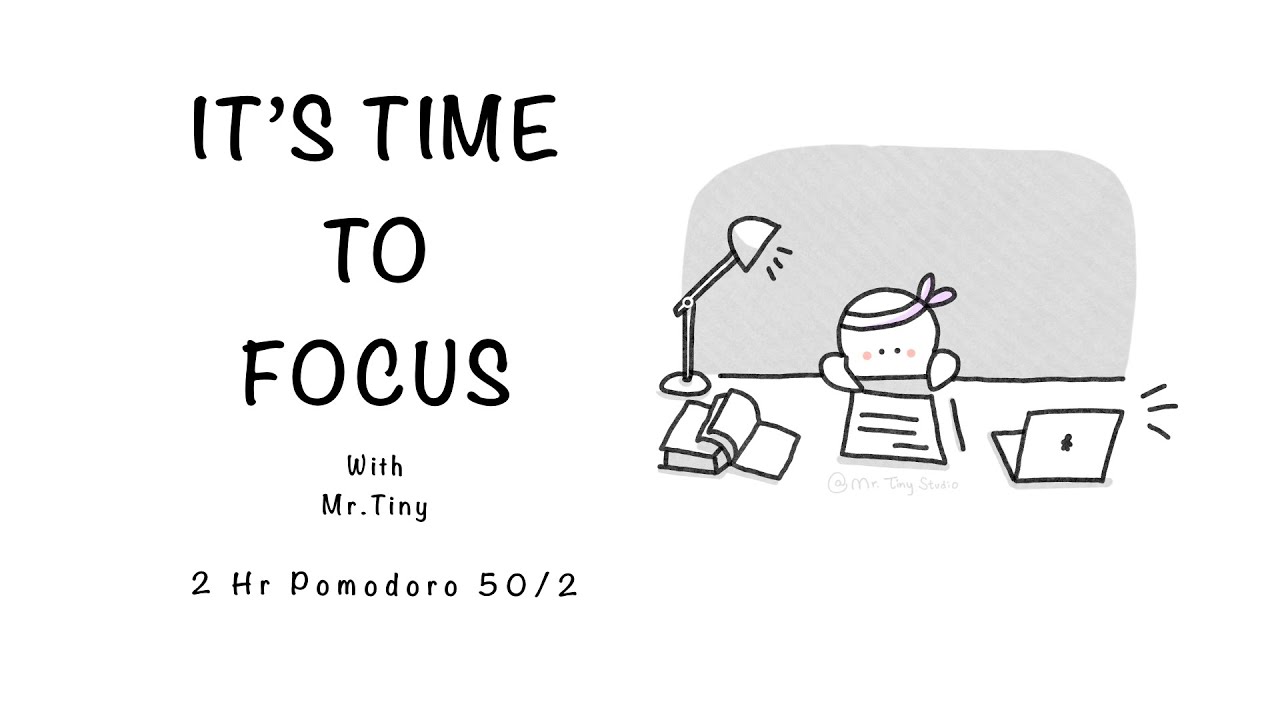 2-HOUR STUDY WITH ME | Pomodoro timer 2x50 | Study & Work | Deep Focus | Lofi ☕