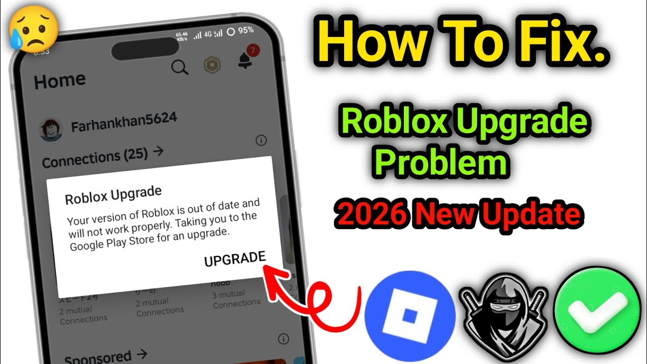 How To Fix Roblox Upgrade Problem In Today 2026 New Update || Fix Roblox Upgrade Problem Easy Method