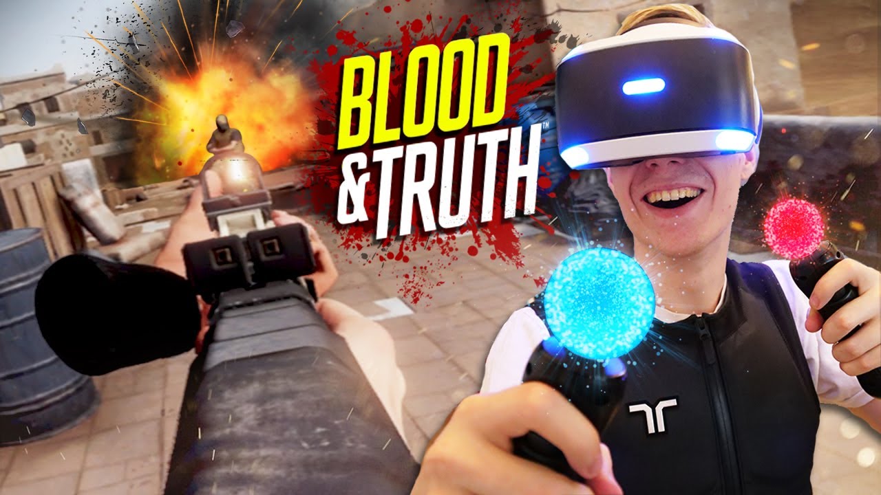 Playing Blood & Truth with the PSVR and a Haptic Suit!