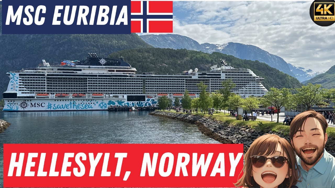 Hellesylt Norway from the MSC Euribia.The most picturesque village in the world? Visual walking tour