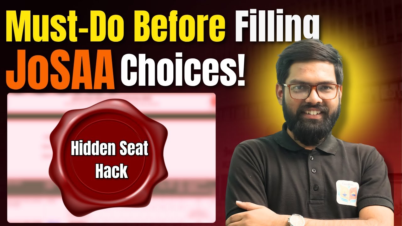 Secret Trick to Check Any College Seat Matrix Instantly! (JoSAA 2025)
