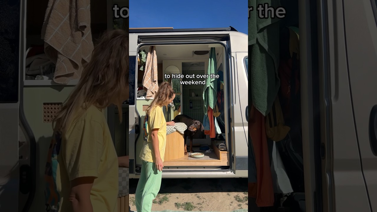 Realistic Day of Van Life | camping off grid during the weekend🌿⛰️🚐 #vanlife #dayinthelife
