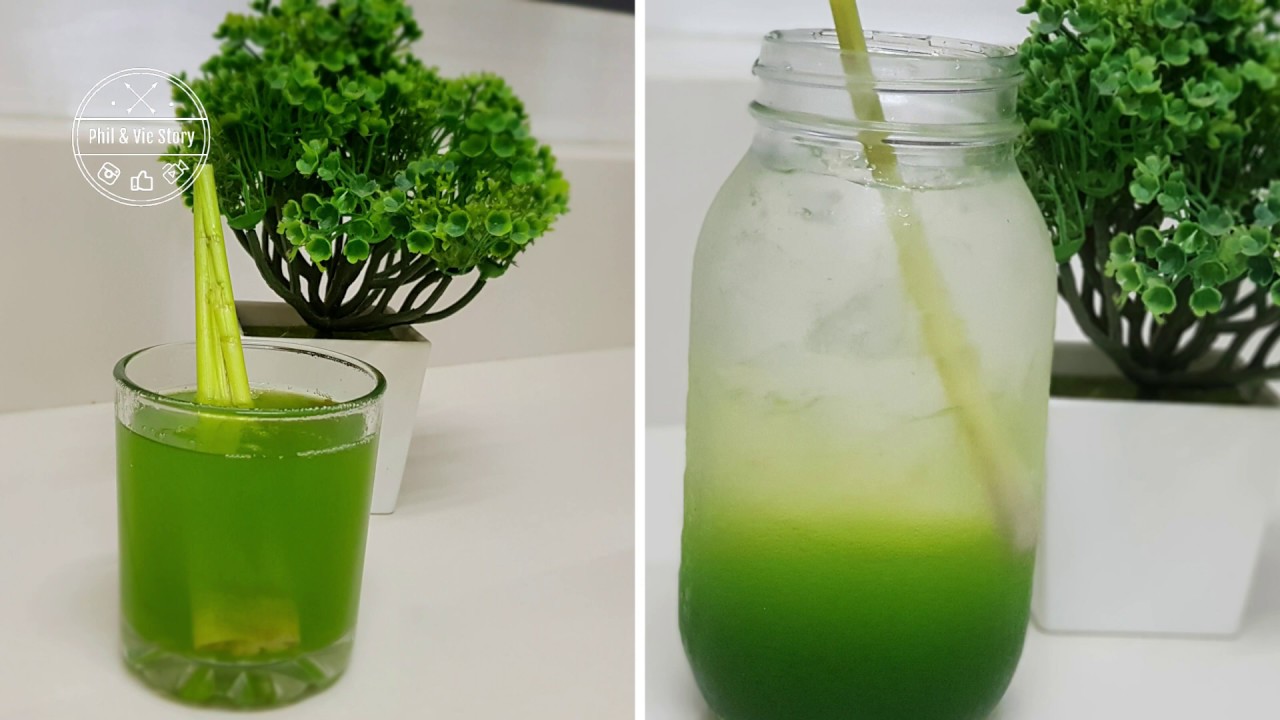 Lemongrass Pandan Tea Hot/Cold Nam Takrai Bai Teoy น้ำตะไคร้ใบเตย