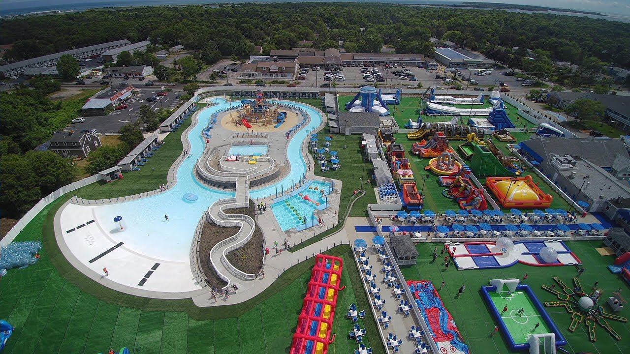 Cool Off With The Tipping Buckets At The Cape Cod Inflatable Park