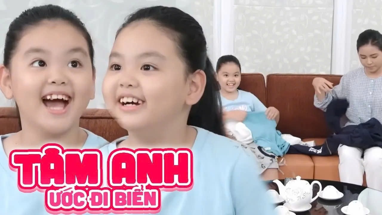 Gia đình là số 1 Phần 2 | Cô bé Tâm Anh lần đầu thấy BIỂN qua tivi