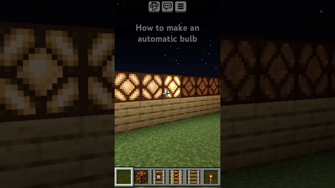 How to make an automatic bulb in minecraft #minecraft #kurdminecraft