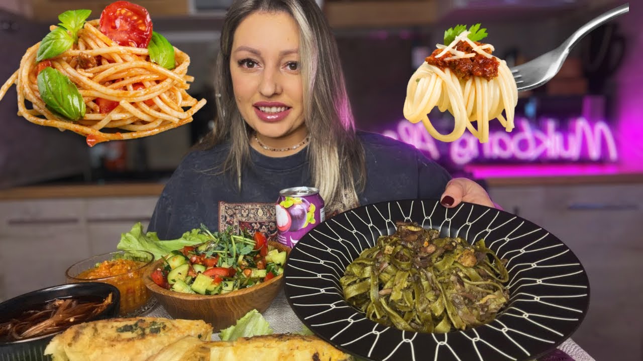 МУКБАНГ 🍝 ПАСТА РУЛЕТЫ ИЗ ЛАВАША🍄‍🟫ВАШИ КОММЕНТАРИИ-ЭТО ОТДЕЛЬНЫЙ ВИД ИСКУССТВА😳🤯