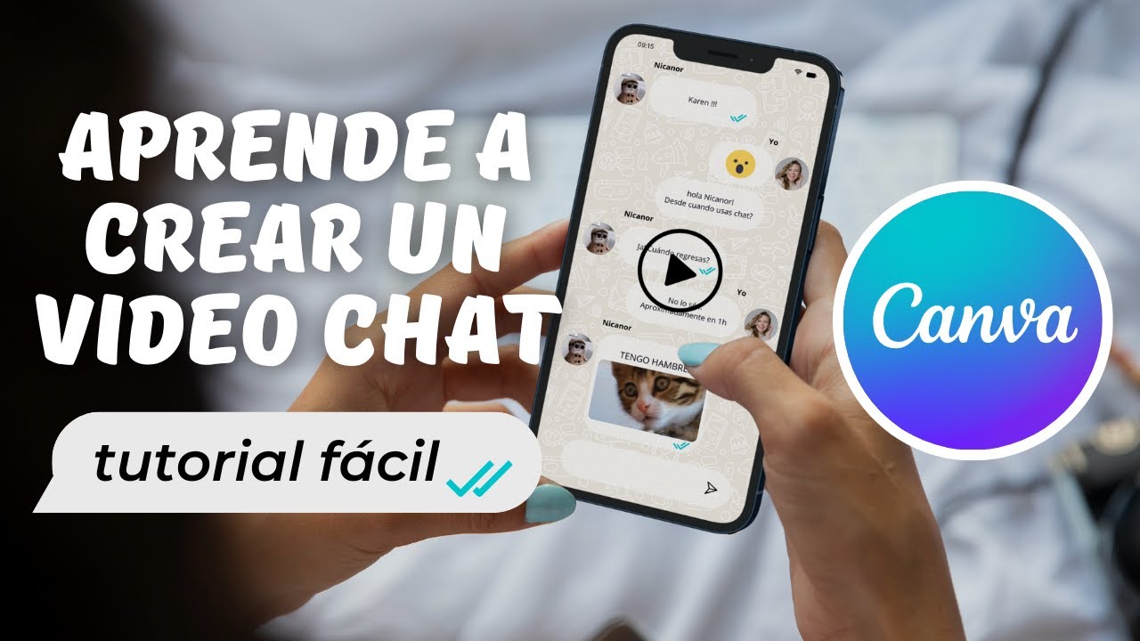 Cómo crear un video chat animado gratis en Canva | Tutorial fácil ✌️