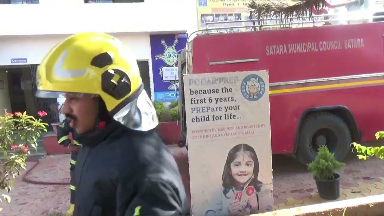 Fire Mock Drill@Podar International School, Satara