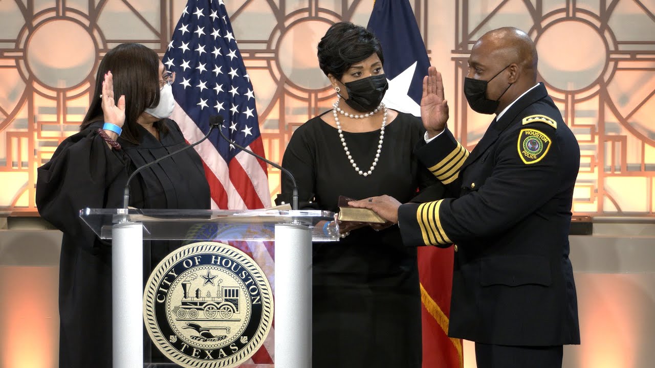 Swearing-in of Troy Finner as Chief of Police for the Houston Police Department | Houston Police