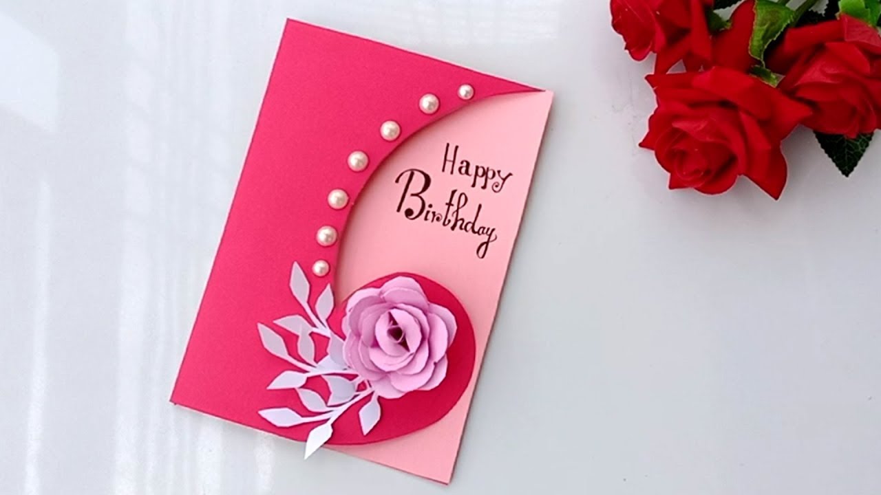 Beautiful Handmade Birthday card//Birthday card idea.