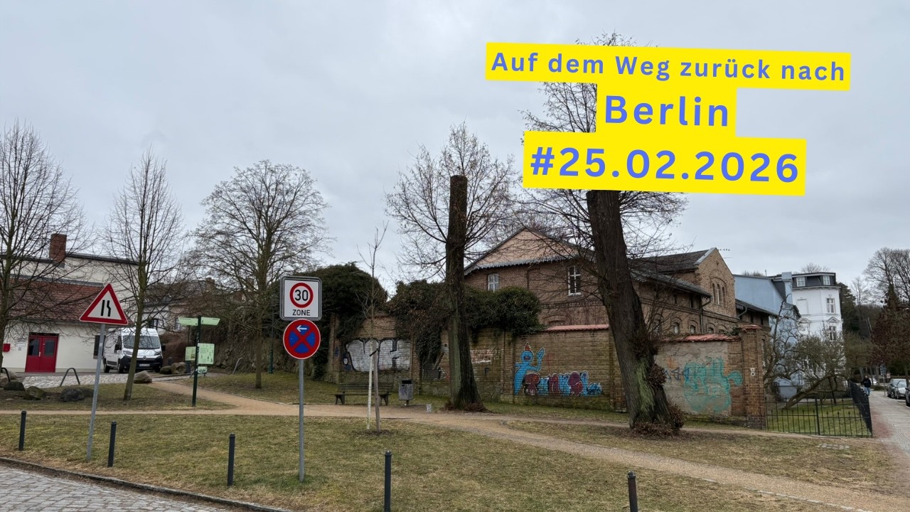 Zurück nach Berlin. Ich teste etwas Software und plaudere ein wenig.