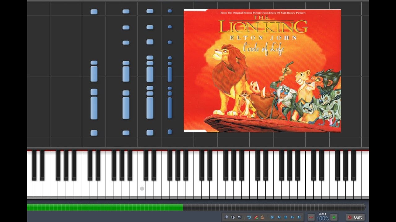 How To Play Circle Of Life. Elton John. Easy Piano Tutorial. Disney Lion King