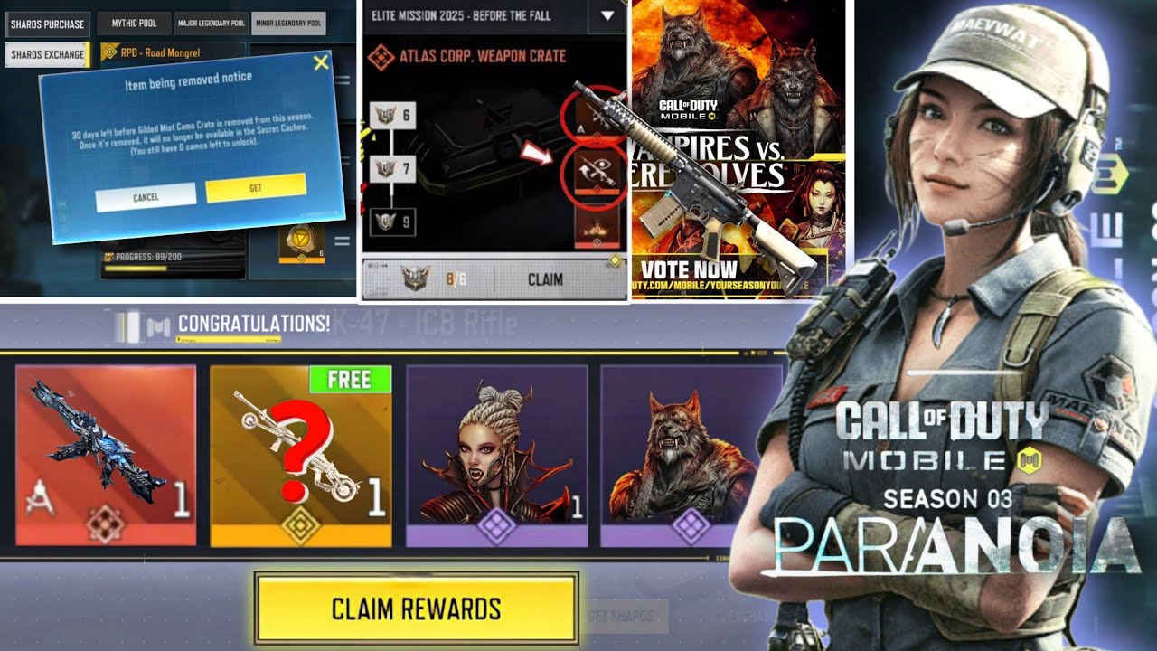 Season 3 New Leaks | S3 Secret Cache Updates | Mythic Weapon ReRun | Halloween Characters Codm 2026