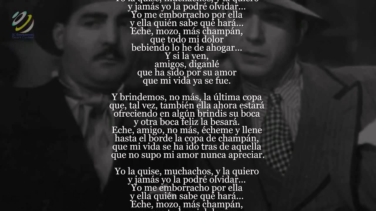 Carlos Gardel La Última Copa Letra