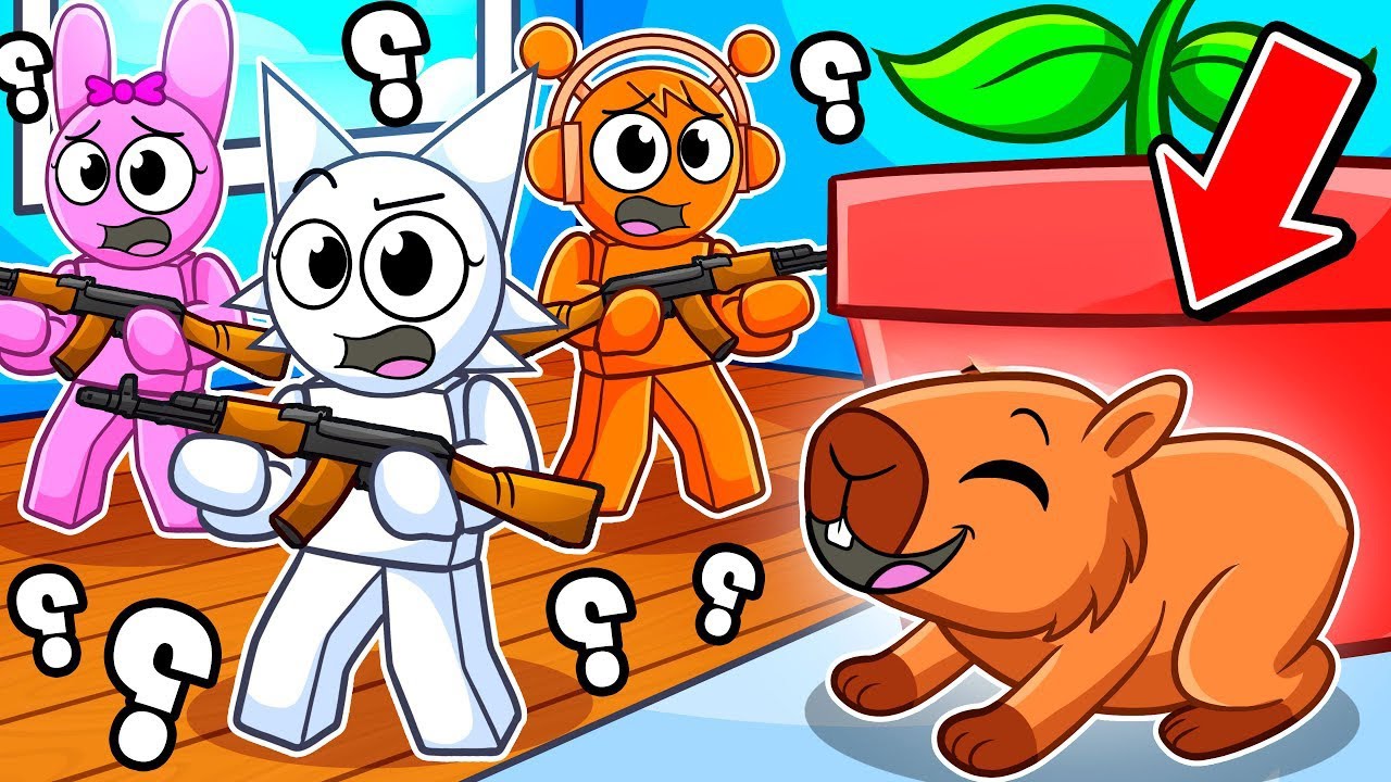 ¡Me convertí en un capibara en SHRINK HIDE & SEEK! (Roblox)