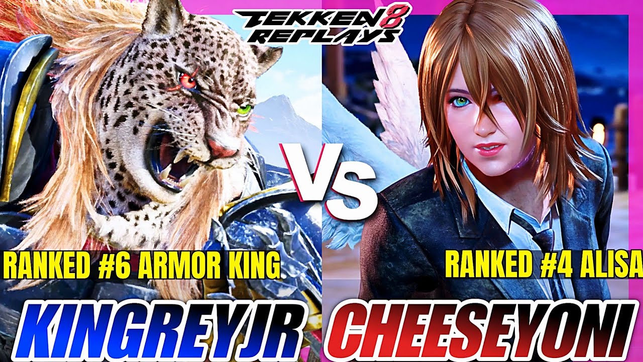 Tekken 8 | KingReyJr (Armor King) vs CheeseYoni (Alisa) | High Level Ranked Match Replay