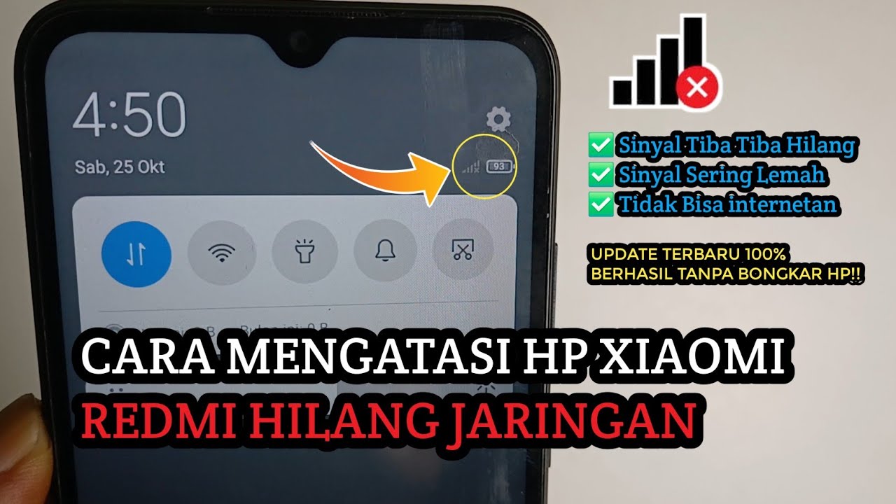 Cara Mengatasi Hp Redmi Hilang Jaringan | Sinyal Hp Xiaomi Redmi Hilang 