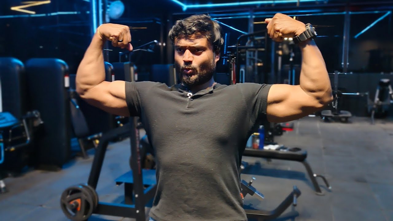 Traps + arms workout 