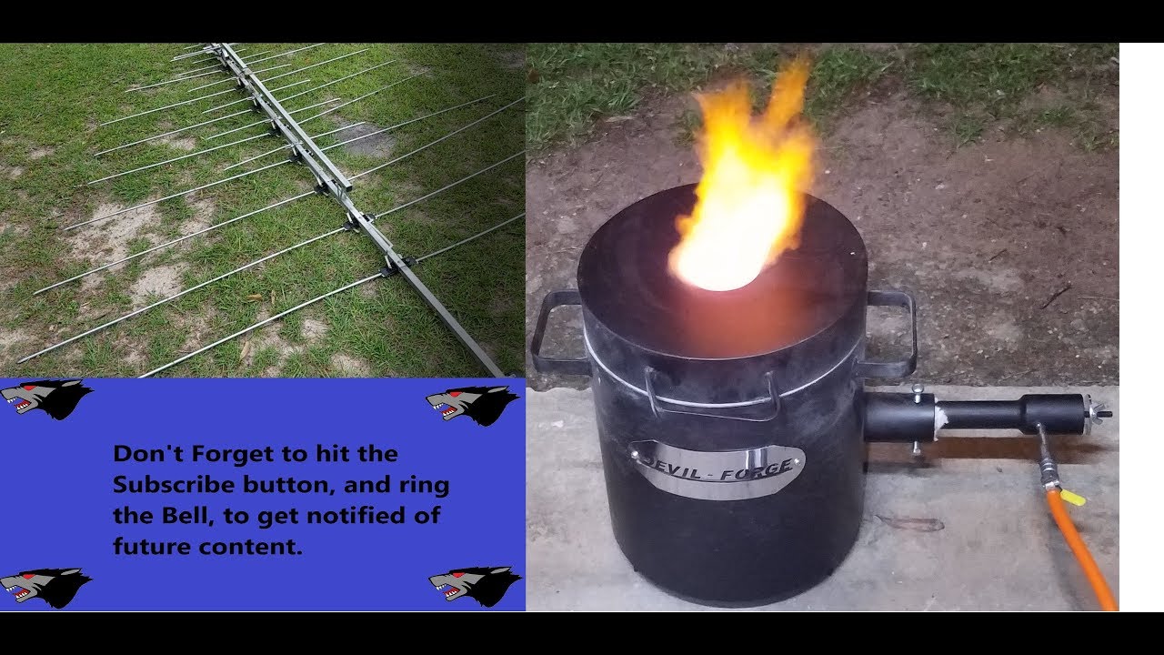 Devil Forge 10KG-FB2M furnace Unboxing and Trial Run Antenna Melt