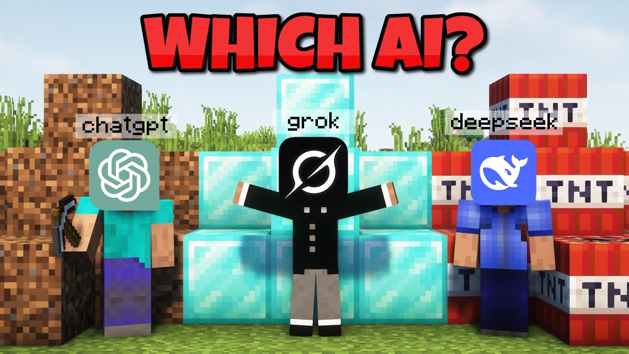 Which AI Plays The Best Minecraft? ChatGPT vs Grok vs Deepseek
