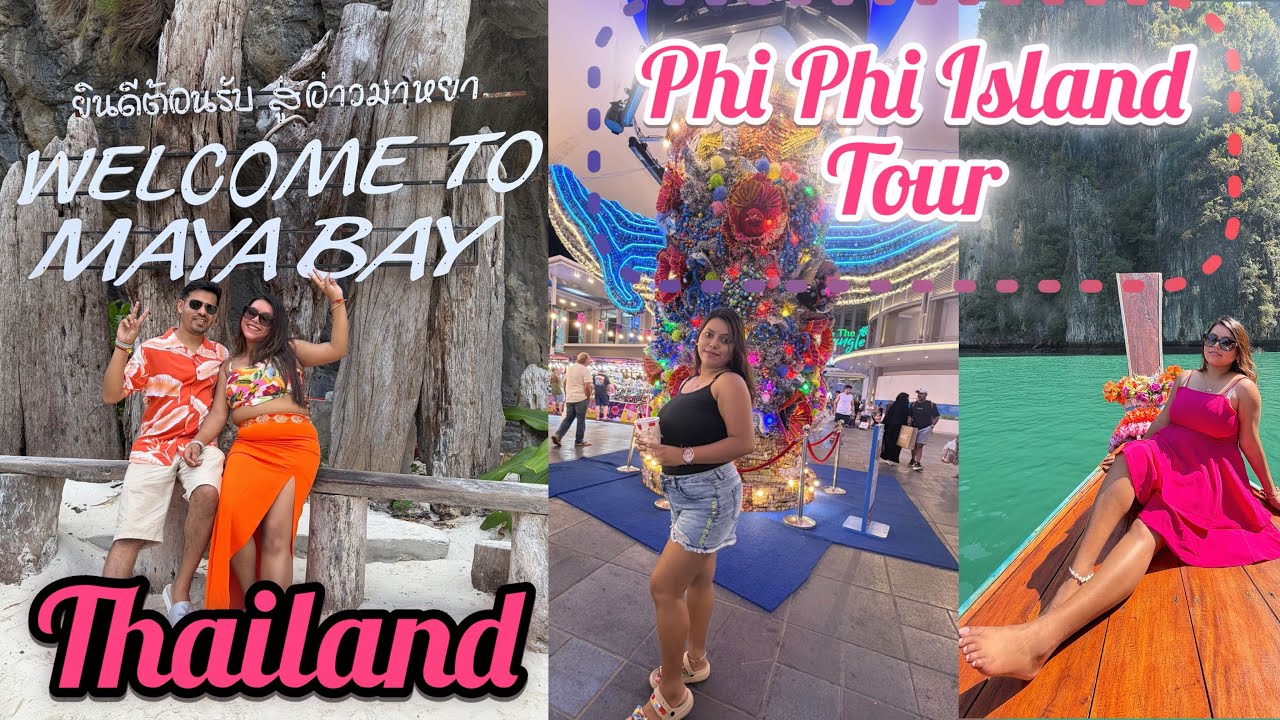 Phi Phi Island Tour Guide|Day3 in PhuketThailand 🇹🇭|Maya Bay|Phi Phi Don|Khai Island|Phi Leh Lagoon|