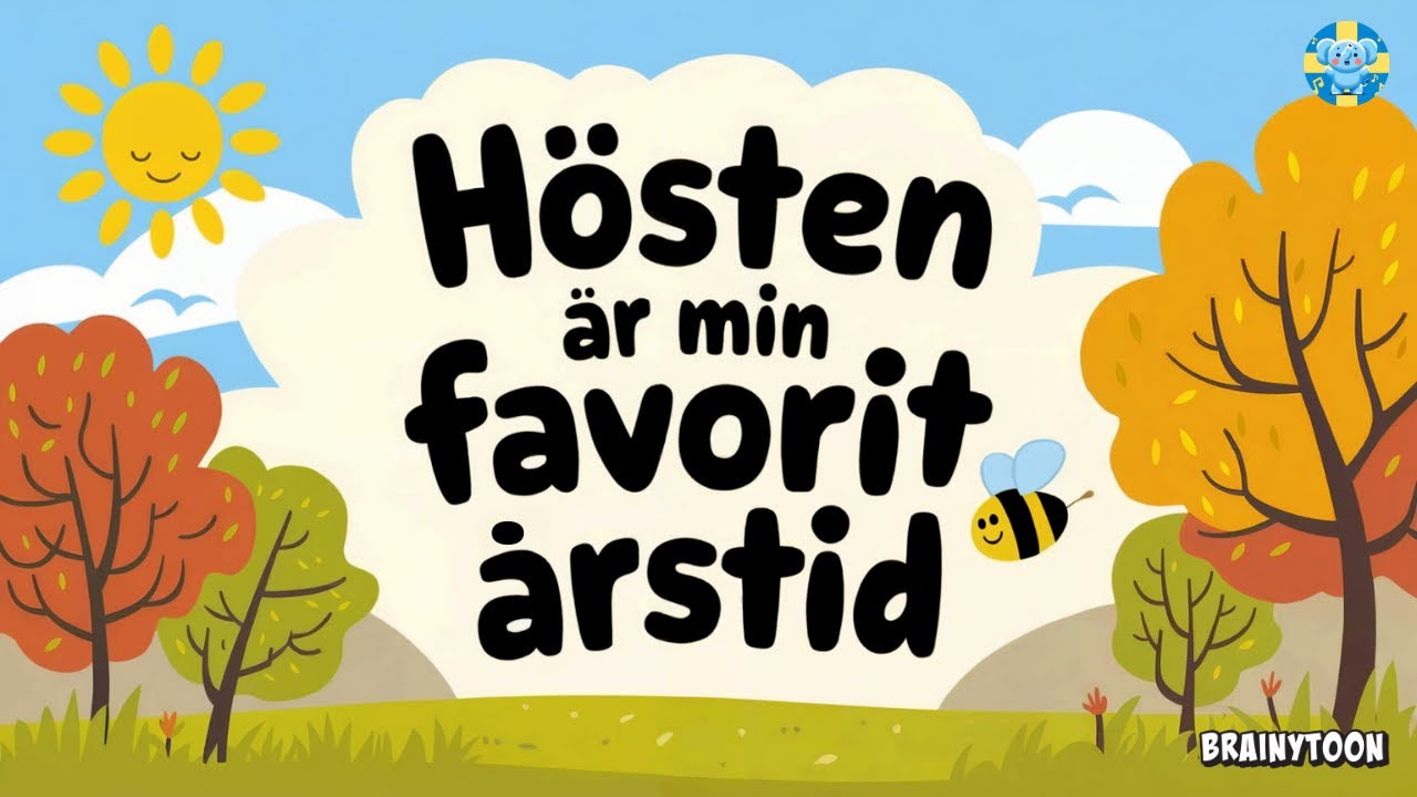 Hösten är min favoritårstid - DJ Ellie | Barnsång höst förskola tema