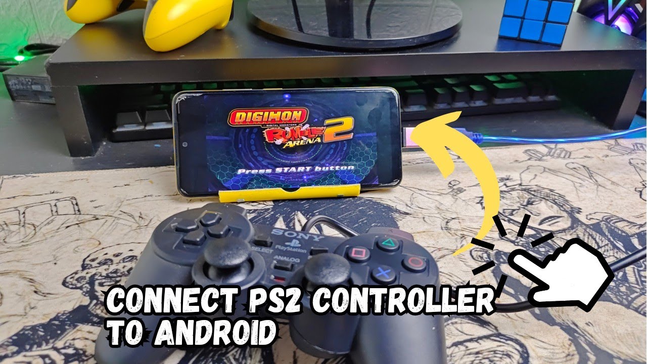 VERY EASY !!! How To Connect PS2 Controller To Android With OTG Cable & NO Root