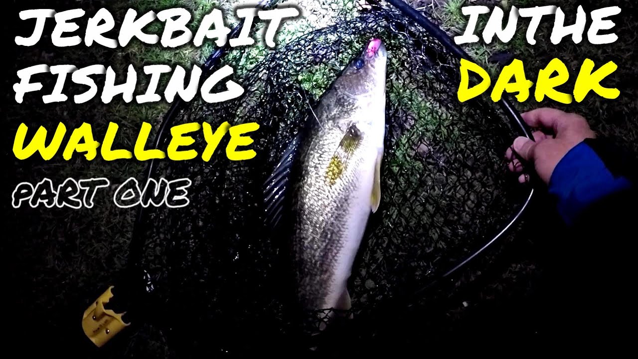 Jerkbait Walleye Fishing in the DARK (Spring) - Part One