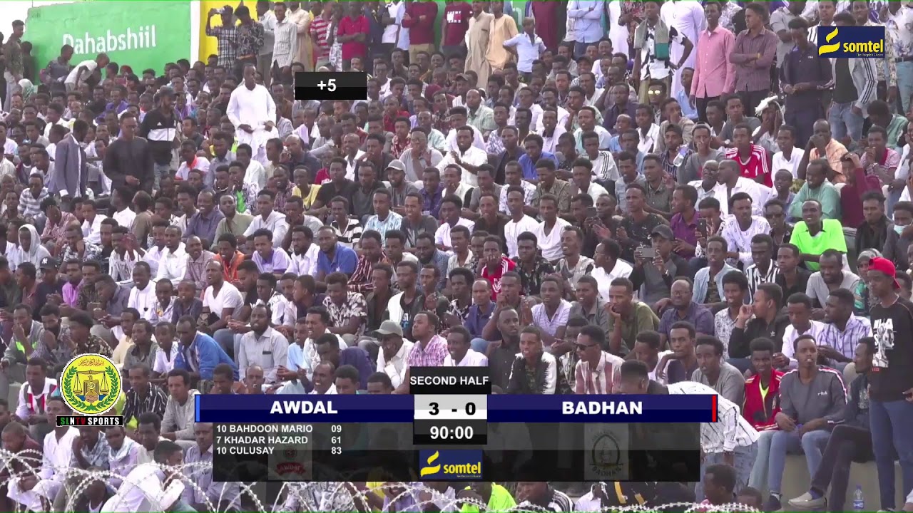 TOOS/LIVE:  Awdal 3 - 0 Badhan 2020.