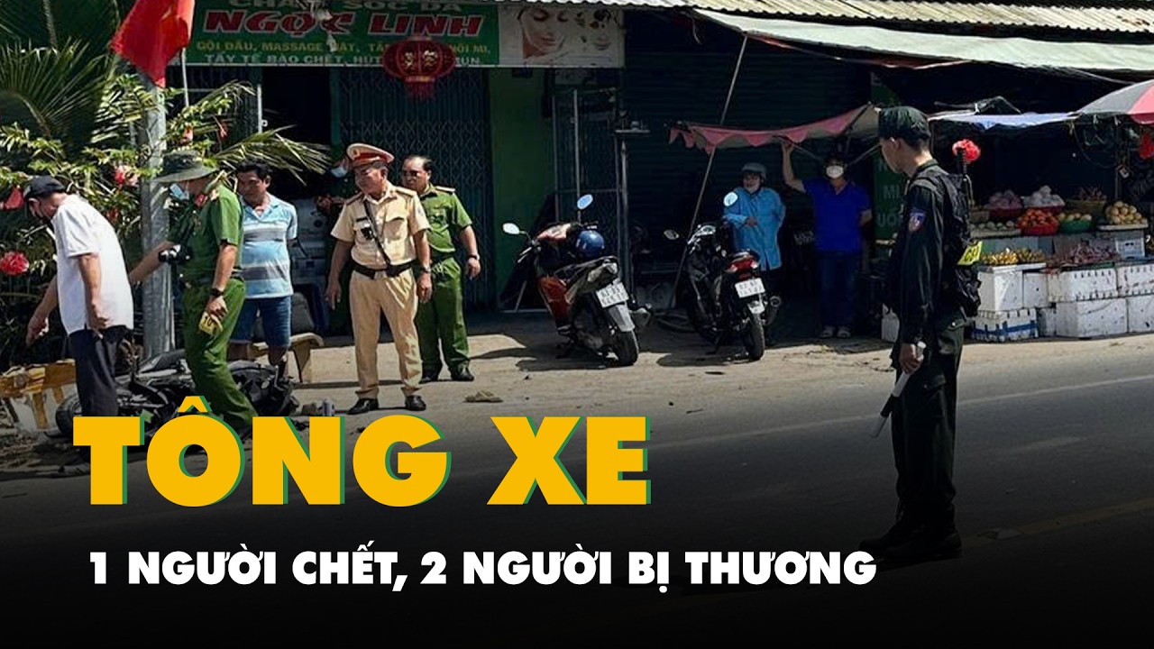 Hai xe máy tông nhau trực diện, 1 người tử vong, 2 người bị thương