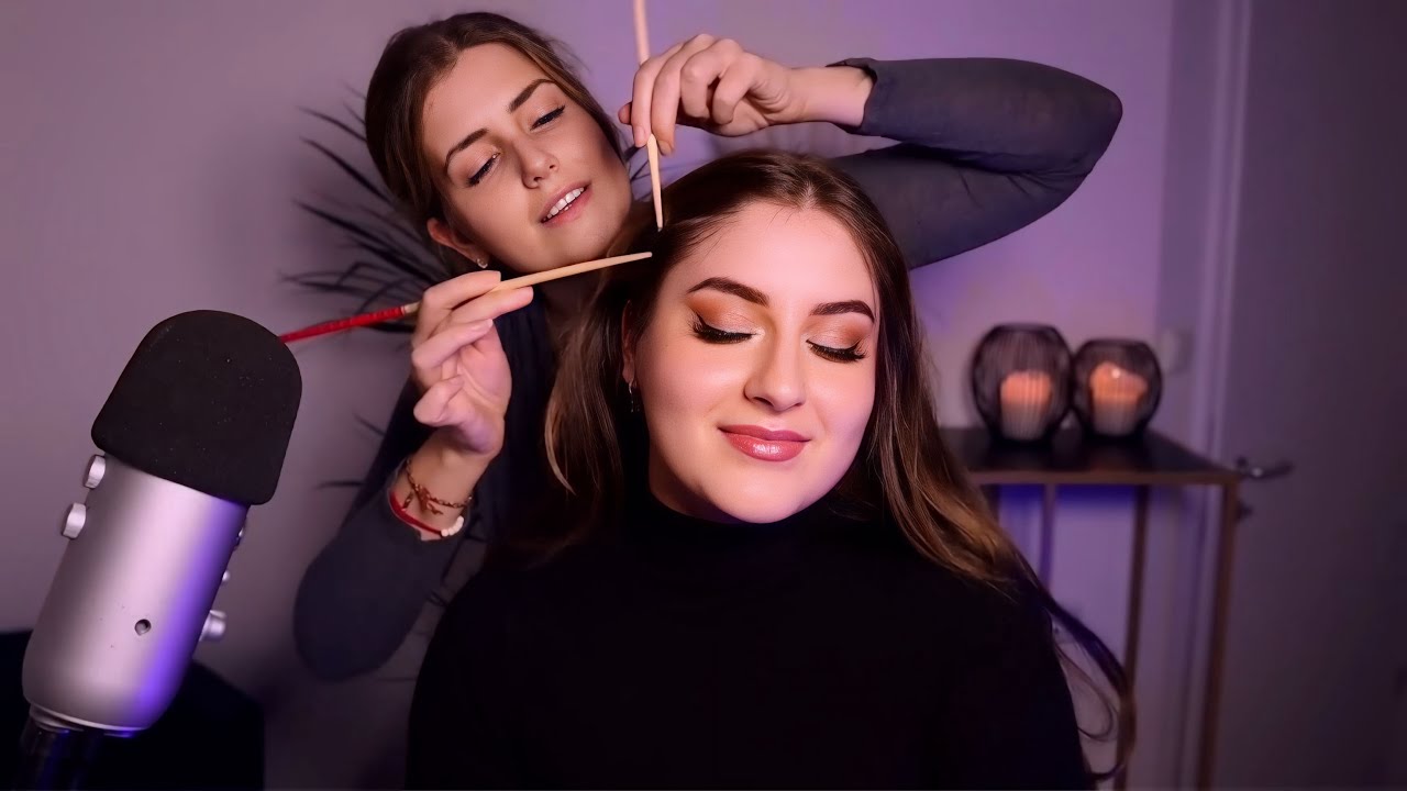 ASMR [Real Person] Scalp Check & Massage | Haar-Verwöhnung zum Einschlafen HairPlay Brushing deutsch