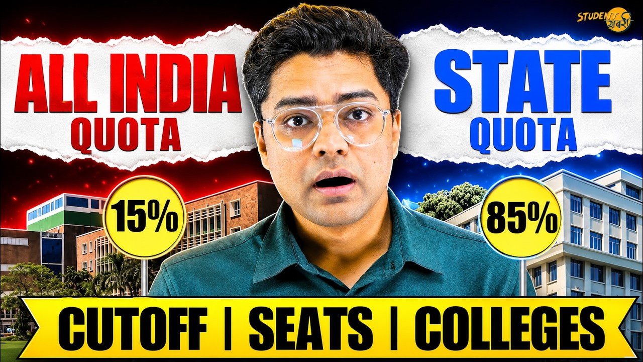 What Is All INDIA Quota & State Quota In NEET Counselling | Cutoff | Seat Percentage | Colleges