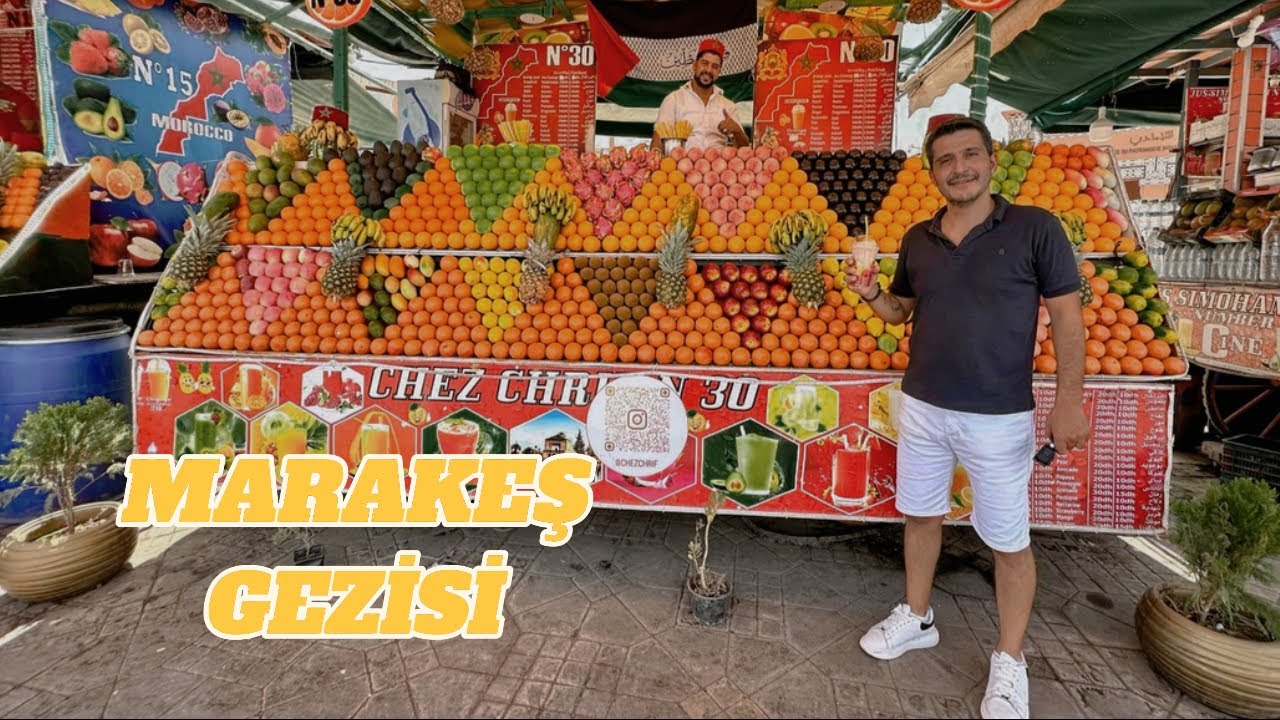 #marakeş TE GEZİLECEK YERLER. KAOSUN BAŞKENTİNDE NELER YAPILIR ?FAS SEYAHAT VLOGU  #morocco #53 🇲🇦