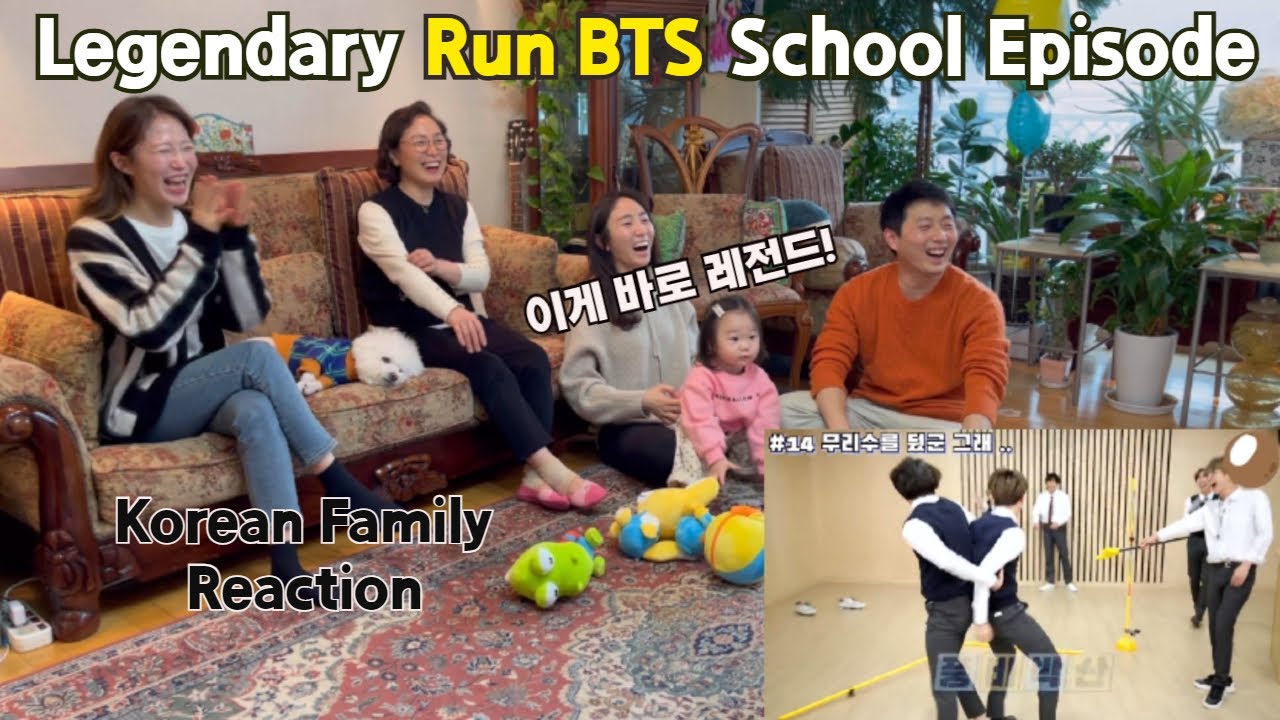 [ENG] BTS(방탄소년단) - Legendary Run BTS School Episode REACTION 달방스쿨 레전드 리액션 / Korean Family Reaction