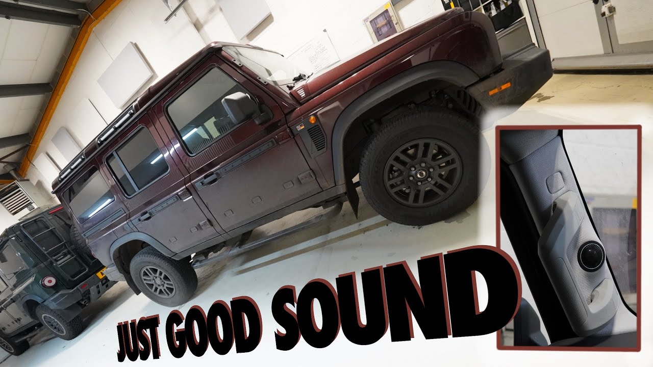 Ineos Grenadier Ultimate Sound system upgrade Custom Sub Box and A pillars