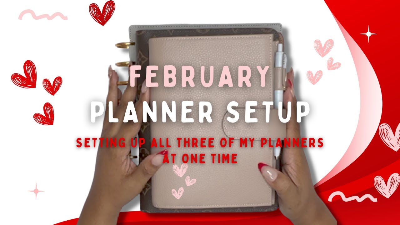 February 2024 Planner Setup | setting up all of my planners at one time!