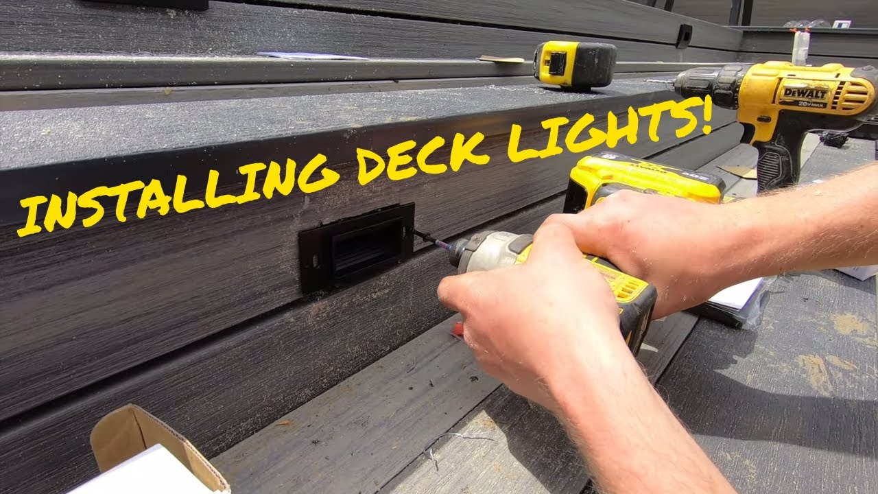 Installing Deck Lighting, Deck Railings, and Final Walkthrough!