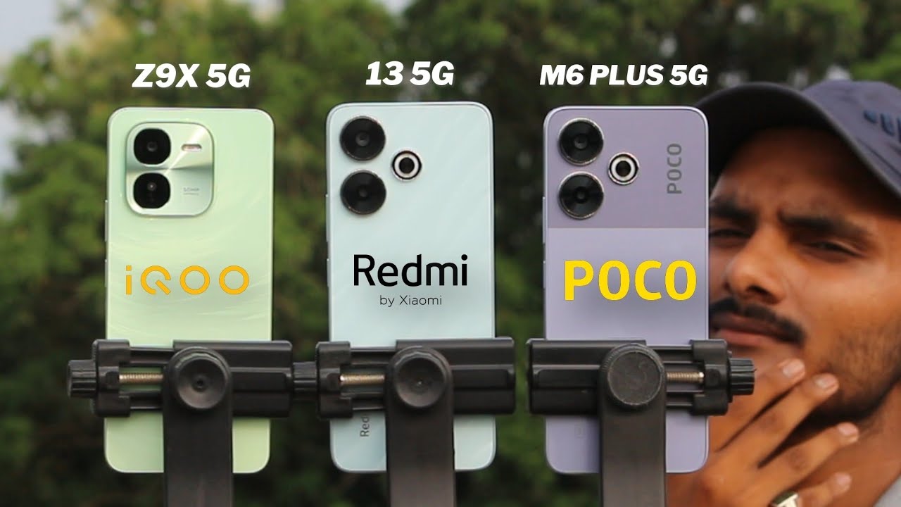 Iqoo Z9X 5g vs Redmi 13 5g vs Poco m6 plus 5g : Comparison & Test.