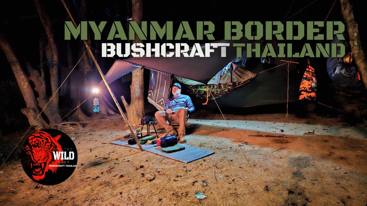 Solo Bushcraft Hammock ASMR Thailand