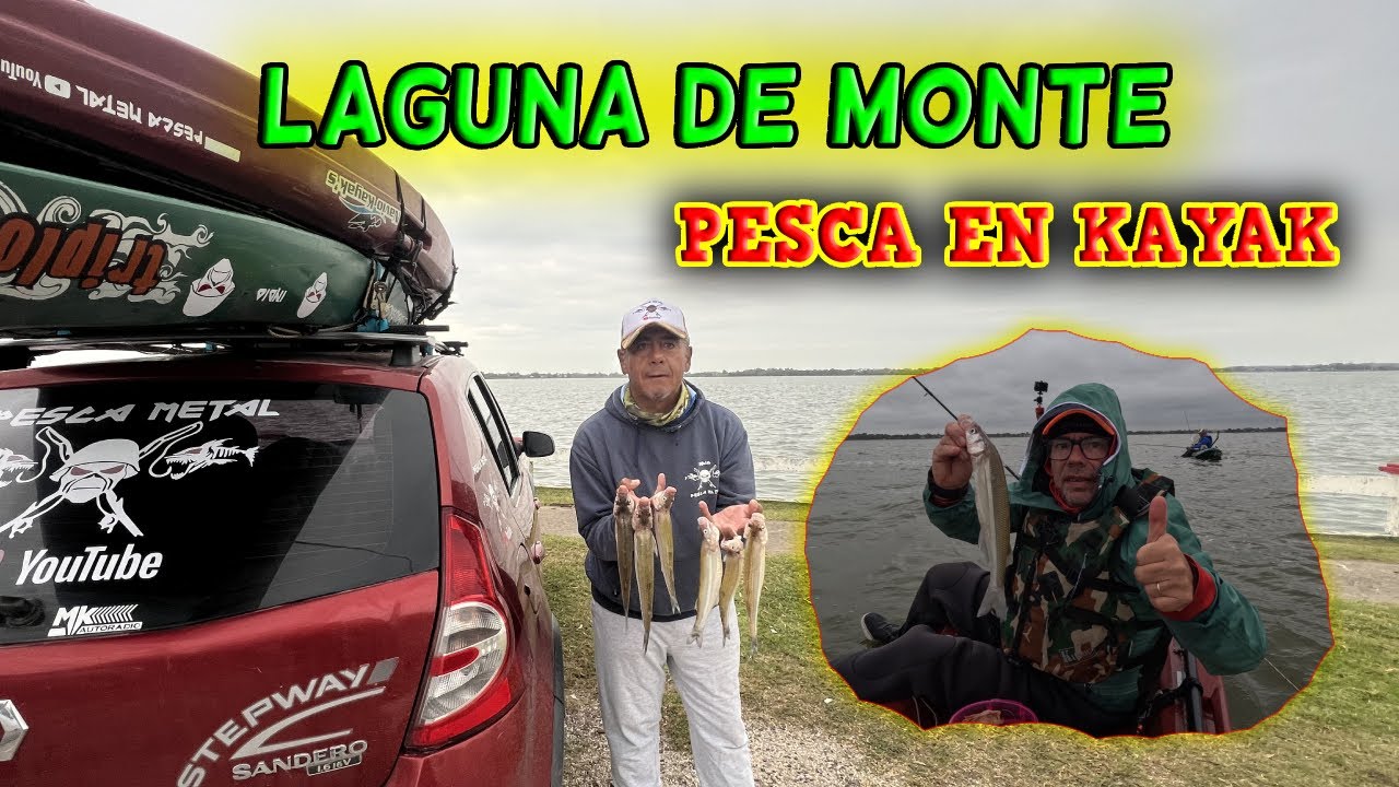 🟢 LAGUNA DE MONTE  🟡 PESCA EN KAYAK   🔴 PESCA DIFICIL