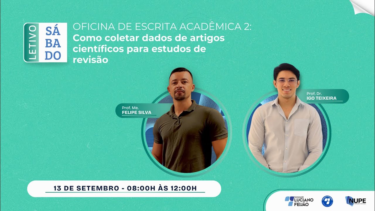 Oficinas de Escrita Acadêmica 2: Como coletar dados de artigos científicos para estudos de revisão